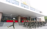 Ấn tượng màn trình diễn võ thuật của chiến sĩ nghĩa vụ Công an Hà Nội