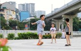 Toàn cảnh hồ Hoàng Cầu sau khi cải tạo nâng cấp