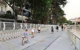 Toàn cảnh hồ Hoàng Cầu sau khi cải tạo nâng cấp