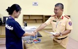 Cận cảnh quy trình thi sát hạch, cấp giấy phép lái xe máy do Công an Hà Nội tổ chức