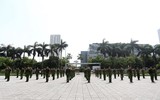 Những màn trình diễn võ thuật ấn tượng của Đội tuyển Điều lệnh, quân sự, võ thuật Công an Hà Nội 