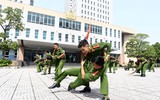 Những màn trình diễn võ thuật ấn tượng của Đội tuyển Điều lệnh, quân sự, võ thuật Công an Hà Nội 