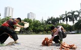 Những màn trình diễn võ thuật ấn tượng của Đội tuyển Điều lệnh, quân sự, võ thuật Công an Hà Nội 