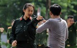 Những màn trình diễn võ thuật ấn tượng của Đội tuyển Điều lệnh, quân sự, võ thuật Công an Hà Nội 