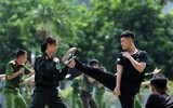 Những màn trình diễn võ thuật ấn tượng của Đội tuyển Điều lệnh, quân sự, võ thuật Công an Hà Nội 