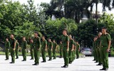 Những màn trình diễn võ thuật ấn tượng của Đội tuyển Điều lệnh, quân sự, võ thuật Công an Hà Nội 