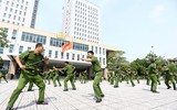 Công an Hà Nội nỗ lực tập luyện sẵn sàng tranh tài tại chung kết Hội thi điều lệnh, quân sự, võ thuật 