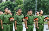 Công an Hà Nội nỗ lực tập luyện sẵn sàng tranh tài tại chung kết Hội thi điều lệnh, quân sự, võ thuật 