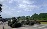 Cận cảnh các khối diễu binh cùng dàn khí tài hiện đại trong buổi hợp luyện sự kiện A80