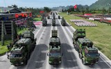Cận cảnh các khối diễu binh cùng dàn khí tài hiện đại trong buổi hợp luyện sự kiện A80