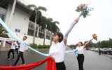 Những hình ảnh đẹp của Công an Hà Nội diễu binh trong mưa 