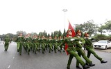 Những hình ảnh đẹp của Công an Hà Nội diễu binh trong mưa 