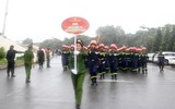 Những hình ảnh đẹp của Công an Hà Nội diễu binh trong mưa 