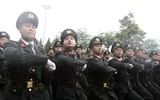 Những hình ảnh đẹp của Công an Hà Nội diễu binh trong mưa 