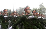 Những hình ảnh đẹp của Công an Hà Nội diễu binh trong mưa 