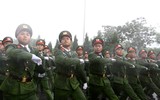 Những hình ảnh đẹp của Công an Hà Nội diễu binh trong mưa 