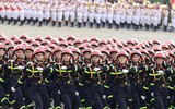 Cận cảnh các khối đi hùng hậu của lực lượng Công an tại lễ Tổng duyệt sự kiện A80