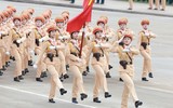 Cận cảnh các khối đi hùng hậu của lực lượng Công an tại lễ Tổng duyệt sự kiện A80