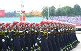 Cận cảnh các khối đi hùng hậu của lực lượng Công an tại lễ Tổng duyệt sự kiện A80