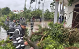 Hàng nghìn Cảnh sát cơ động tham gia ứng phó, khắc phục hậu quả cơn bão số 10