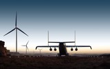 Máy bay lớn nhất thế giới chở cánh turbine điện gió dài hơn 100m, nặng 35 tấn