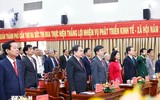 Chùm ảnh: Các đồng chí lãnh đạo cấp cao dự lễ Công bố các Nghị quyết về sáp nhập đơn vị hành chính ở một số địa phương