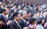 Chùm ảnh: Các đồng chí lãnh đạo cấp cao dự lễ Công bố các Nghị quyết về sáp nhập đơn vị hành chính ở một số địa phương