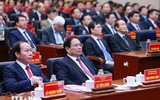 Chùm ảnh: Các đồng chí lãnh đạo cấp cao dự lễ Công bố các Nghị quyết về sáp nhập đơn vị hành chính ở một số địa phương