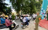 Công an phường Giảng Võ bảo đảm an ninh trật tự, an toàn giao thông trong ngày khai giảng năm học mới
