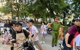 Công an phường Giảng Võ bảo đảm an ninh trật tự, an toàn giao thông trong ngày khai giảng năm học mới
