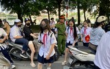 Công an phường Giảng Võ bảo đảm an ninh trật tự, an toàn giao thông trong ngày khai giảng năm học mới