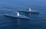 [ẢNH] Khu trục hạm USS Michael Monsoor diễn tập điều khiển khí tài không người lái 
