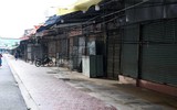 [Ảnh] Đường phố các tỉnh vắng lặng khi giãn cách phòng chống Covid-19 theo Chỉ thị 16