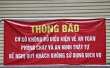 Nhiều quán karaoke vi phạm phòng cháy bị lập rào chắn, đóng cửa