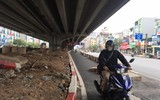 Xén dải phân cách, giảm ùn tắc trên đường Nguyễn Xiển