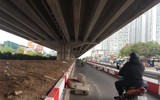 Xén dải phân cách, giảm ùn tắc trên đường Nguyễn Xiển
