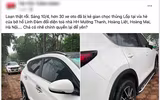 Hàng loạt ô tô bị chọc thủng lốp ven hồ Linh Đàm