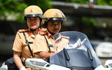 Cục Cảnh sát giao thông bàn giao 30 siêu mô tô Honda Goldwing cho 11 tỉnh, thành phố
