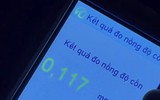 Sau liên hoan 20/10, nam thanh niên vi phạm nồng độ cồn vượt kịch khung