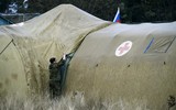 [Ảnh] Quân đội Nga triển khai bệnh viện dã chiến ở Nagorno-Karabakh