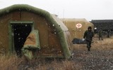 [Ảnh] Quân đội Nga triển khai bệnh viện dã chiến ở Nagorno-Karabakh