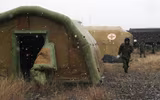 [Ảnh] Quân đội Nga triển khai bệnh viện dã chiến ở Nagorno-Karabakh