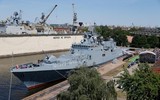 [ẢNH]: Tàu chiến đặc nhiệm Nga tập trận rầm rộ ngoài khơi bờ biển Syria