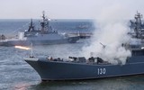 [ẢNH] Hải quân Nga tập trận gần Crimea giữa lúc căng thẳng với Ukraine gia tăng