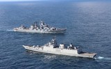 [ẢNH] Hải quân Nga tập trận gần Crimea giữa lúc căng thẳng với Ukraine gia tăng