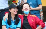 [ẢNH] Á hậu Huyền My đến sân cổ vũ 
