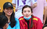 [ẢNH] Á hậu Huyền My đến sân cổ vũ 