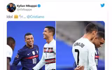 [ẢNH] Ronaldo gây sốt khi cười giòn tan cùng đàn em Mbappe