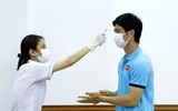 [ẢNH] Công Phượng, Quang Hải cùng đồng đội phấn khởi đi bầu cử