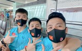 [ẢNH] ĐT Việt Nam phấn chấn lên chuyên cơ sang UAE